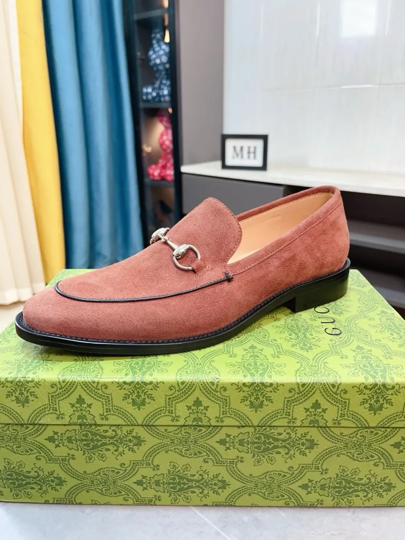 Men's Men's Shoes 💰520🌹🌹【GUCCI】The most popular classic Gucci leather shoes. Synchronized with the official website, the upper is made of Italian first-layer cowhide ➕cowhide lining, with unique brand and unique craftsmanship. Highlighting the hot style of the new year. Stop hesitating, stop wandering, get it now. Number: 38--44